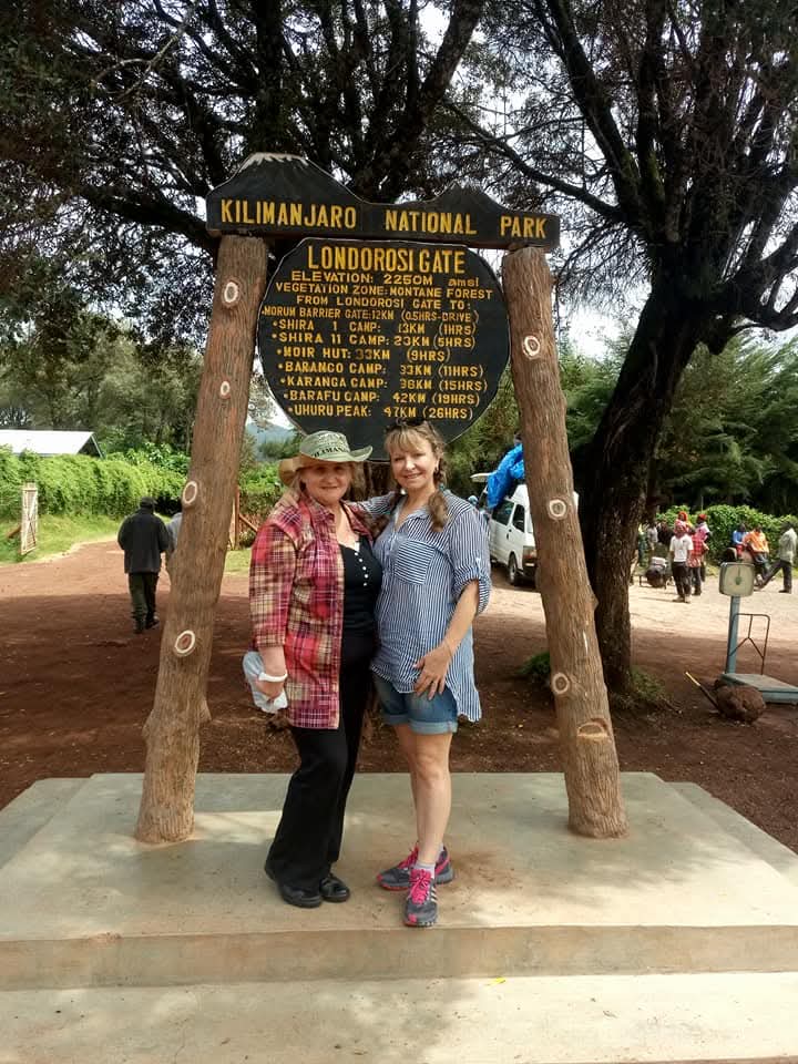 Guests at the Londorosi Gate, start of the Lemosho/Shira routes