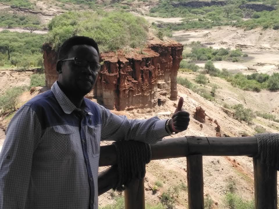 Overlooking Olduvai Gorge, the "Cradle of Mankind"